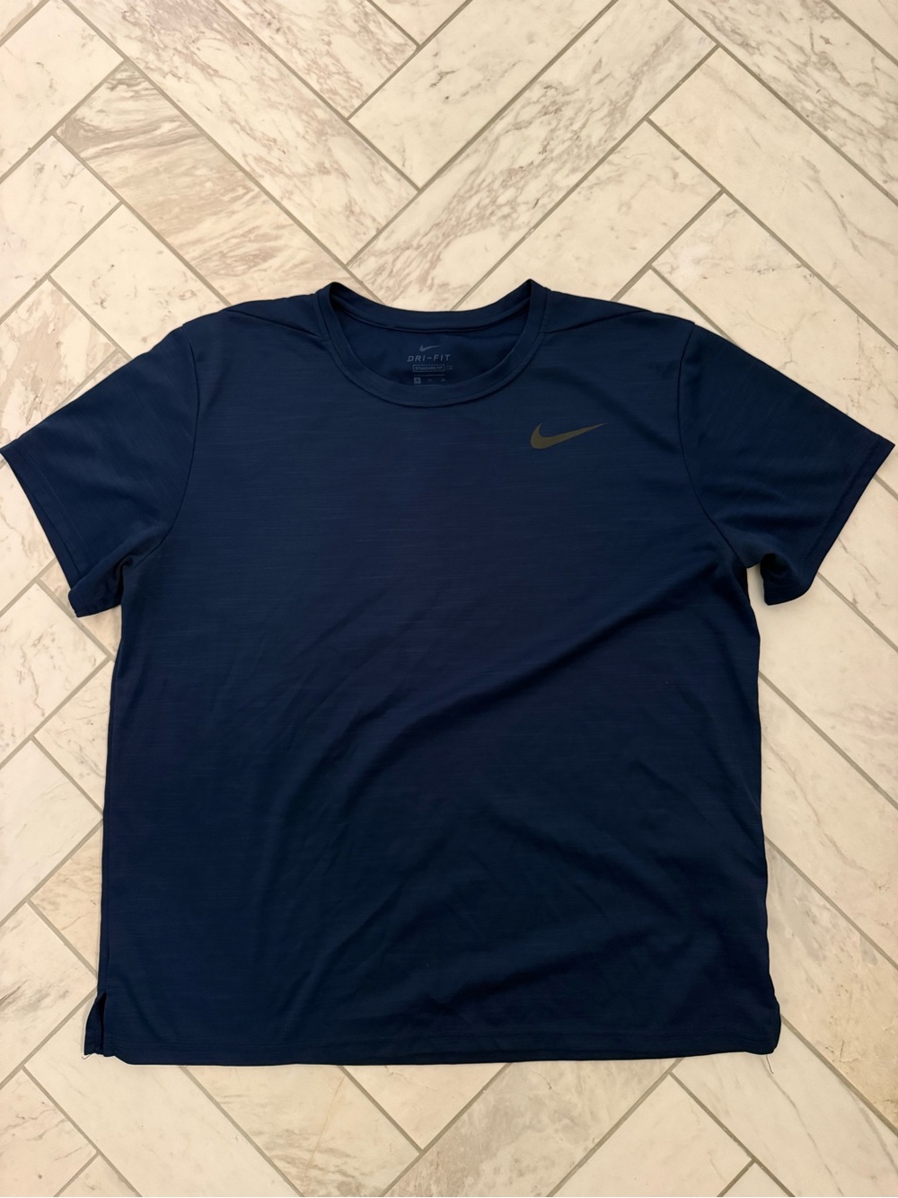 Nike Navy Short Sleeve Dri-FIT Crew Tee